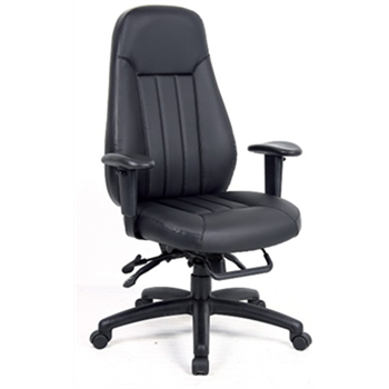 Zeus 24hr Leather Faced Task Chair