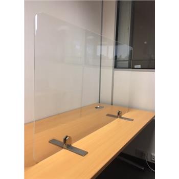 Excel Clear Plastic Screen - On Freestanding Feet