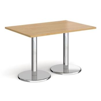 Pisa Rectangular Cafe Table - 1400mm - Oak