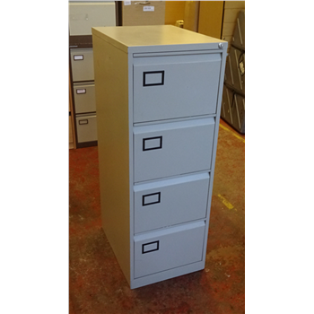 Used Triumph Trilogy 4 Drawer Filing Cabinet In Light Grey