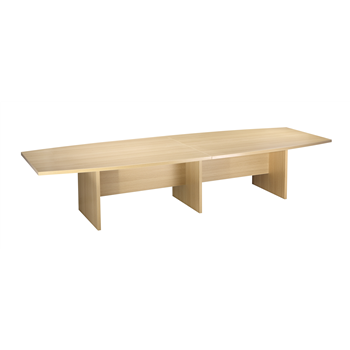 CK 3.6m Boat-Shaped Boardroom Table - Oak