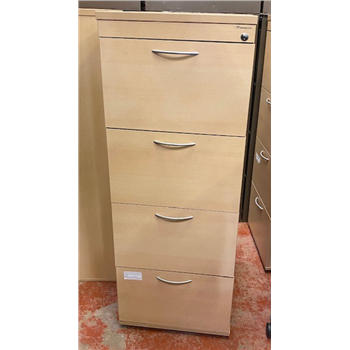 Used 4 Drawer Filing Cabinet in Maple