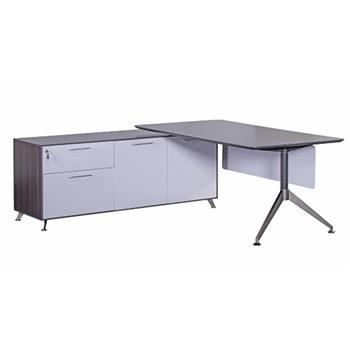 CK Ruben Executive Desk + Return Unit (Left-Hand Return)