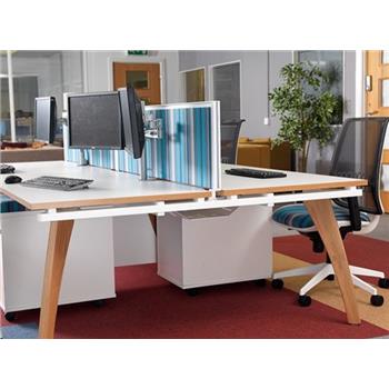 Fuze Wooden Leg Bench Desks