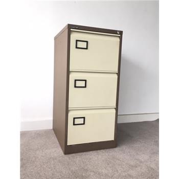 Connection 3-Drawer Filing Cabinet Coffee & Cream