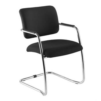 Venus Low Back Chrome Cantilever Armchair