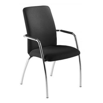 Venus High Back Chrome Frame Armchair