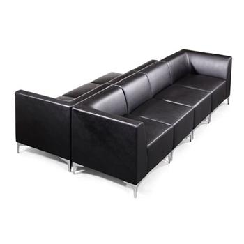 Modular Sofa - Faux Leather - Seating Arrangement