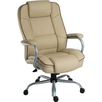 Goliath Duo Padded bonded leather heavy duty 24hr chair rated 27 stone