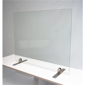 Excel Glass Screen - On Freestanding Metal Feet