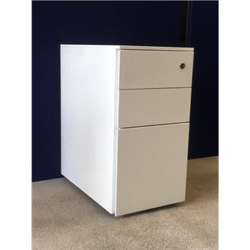 Slimline Metal White Pedestal