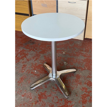 Circular Tables With Chrome Base 600mm