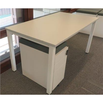 Rectangular 1400mm Desk with Mobile Drawer Unit