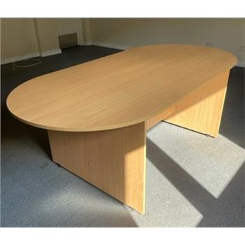 2m x 1m Oval Board Table In Beech