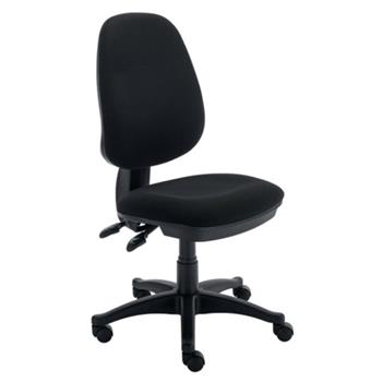 CK-X Operator Chair - No Arms - Black Fabric