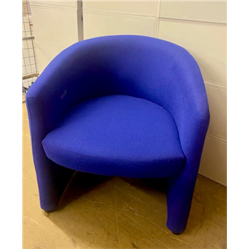 Tub Reception Chairs In Blue Fabric