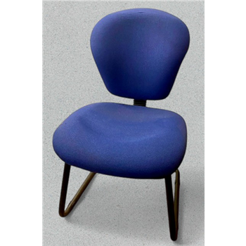Blue Cantilever Meeting Chair