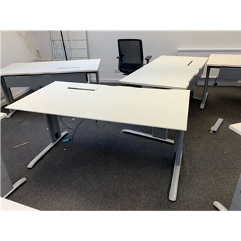 Used 1600mm Desk with Desktop Power Unit