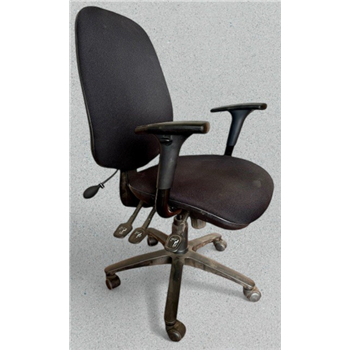 Used Black Office Chair with Lumbar pump