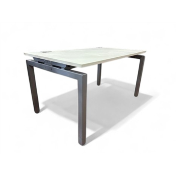 White 1400mm Straight Desk