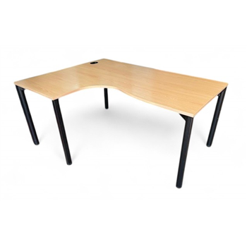 1600 Beech Post Leg Return Desk