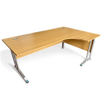 1800 Oak Radial Desk
