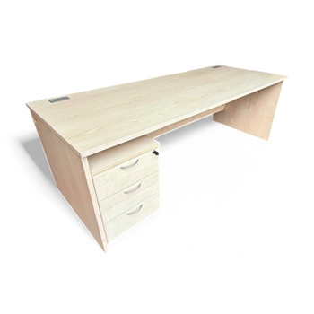 Maple 2000 Panel End Desks - Mobile Pedestal