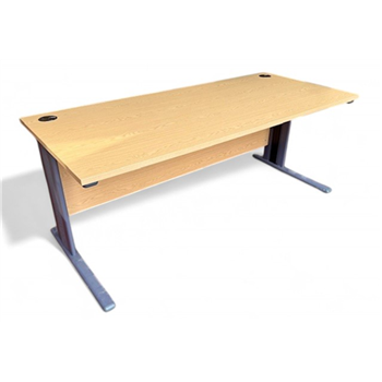 Oak 1800 Straight Desks With Cantilever Legs