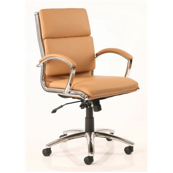 Classic Medium Back Managerial Chair - Tan