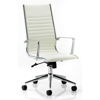 Ritz Rib Back Executive Chair - White