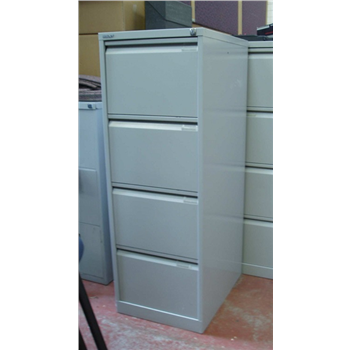 Used Bisley 4 Drawer Filing Cabinet In Light Grey Ck Office