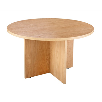 CK Executive 1200 Diameter Round Table - Crown Cut Oak