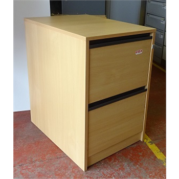 Wooden Beech 2 Drawer Filing Cabinet Used Filling Cabinets
