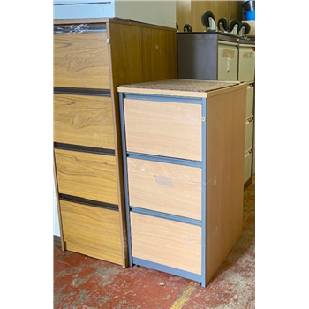 Wooden Beech 2 drawer Filing cabinet CKU1092