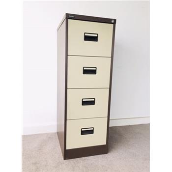 Second Hand 4 Drawer Filing Cabinet Coffee Cream Ck Office