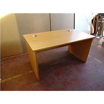 Beech Straight Panel End Desk No Drawers Ck Office Desks