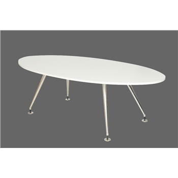 CK Oval Shaped Boardroom Table - White