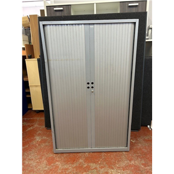 Used 1600 silver Tambour Cupboard CKU1552
