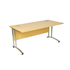 CK 1600x800 Straight Desk With Cantilever Legs - Oak