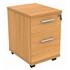 Primus 2-Drawer Mobile Under-Desk Pedestal - Beech