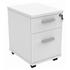 Primus 2-Drawer Mobile Under-Desk Pedestal - White