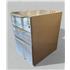 Second Hand 3 Drawer Mobile Pedestal In Silver