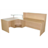 CK Reception Desk Rear View - Light Oak