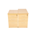 CK Desk-High Pedestals 600mm Deep & 800mm Deep - Beech