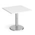 Pisa Square Cafe Table - White