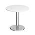 Pisa Round Cafe Table - White