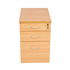 CK 3-Drawer Mobile Under-Desk Pedestal - Beech