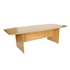 CK 2.4m Boat-Shaped Boardroom Table - Beech