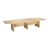 CK 3.6m Boat-Shaped Boardroom Table - Light Oak
