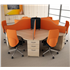 Hawk 6-Person Call Centre Desk Pod